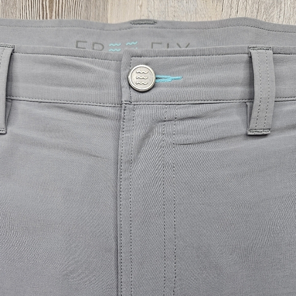 Free Fly Men's Shorts Flat Front 3XL Light Grey - Picture 3 of 11